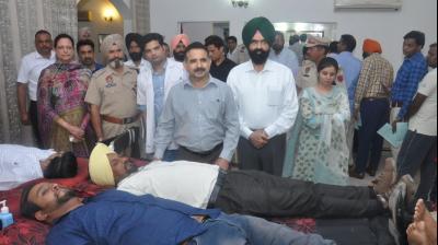 Punjab police organizes blood