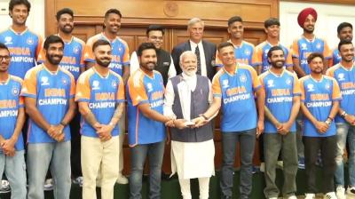 PM Modi Meets Team India After Victory in T20 World Cup 2024 
