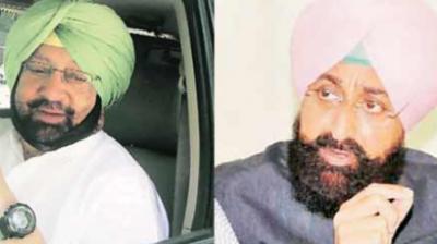 Capt Amarinder and Partap Bajwa