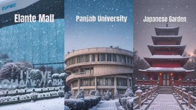 Chandigarh AI Pics: This is how Chandigarh will look after a Snowfall? Chandigarh AI Pics: This is how Chandigarh will look after a Snowfall?
