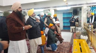 Gajendra Singh Shekhawat Paid Obeisance at Takht Sri Damdama Sahib