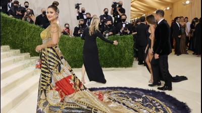 Sudha Reddy, wife of billionaire Megha Krishna Reddy at Met Gala 2021