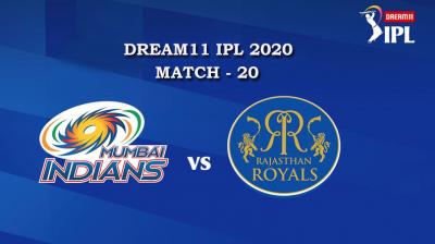 MI VS RR  Match 20, DREAM11 IPL 2020, T-20 Match