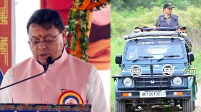 Uttarakhand CM Pushkar Singh Dhami Visits Corbett National Park, Honors Dalai Lama, and Reviews Disaster-Hit Areas