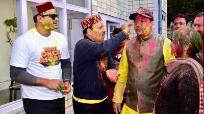 Jai Ram Thakur celebrated Holi