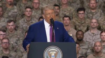 Donald Trump Re-Claims Role in Cooling India-Pakistan Tensions During Military Address in Qatar