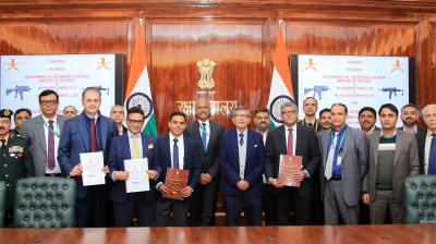 The MoD described the carbines as an integral part of modern infantry warfare, providing enhanced lethality in confined spaces through their compact design and high rate of fire. File Photo,