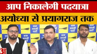 The focus is on “employment, caste equality, and social justice” in Uttar Pradesh. This march is part of the party's outreach campaign ahead of the 2026 state elections and aims at connecting directly with people at the grassroots level. File Photo