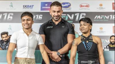 KRISHNA SHROFF & AYESHA SHROFF ANNOUNCE MATRIX FIGHT NIGHT 16 AT DELHI PRESS CONFERENCE