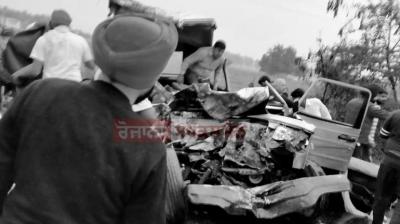 4 Killed After Car Collides With Bus in Firozpur 4 Killed After Car Collides With Bus in Firozpur