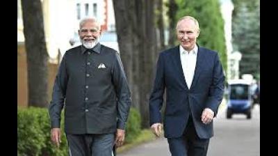 On Thursday evening, Indian Prime Minister Narendra Modi is going to host a private dinner at his official residence for the Russian President. File Photo.