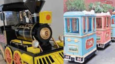 Chandigarh Elante Mall Accident News: Watch CCTV Footage of Toy Train mishap 