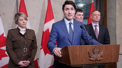 Ford Urges Anthem Respect as Trudeau Backs Booing Amid Trade Spat