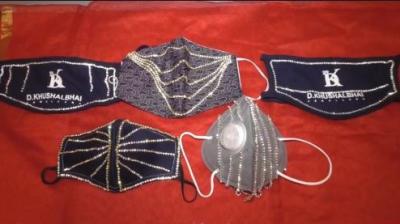 Diamond-studded masks 