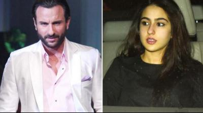 Saif Ali Khan and Sara Ali Khan
