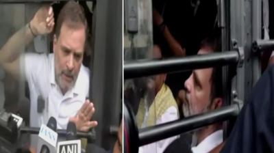 Police detain Rahul Gandhi, other Congress MPs during protest over ECI's ‘Vote Chori