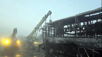 Uttar Pradesh Yamuna Expressway Collision: 13 deaths, 70 injured; Here's the Detail (PTI Photo)