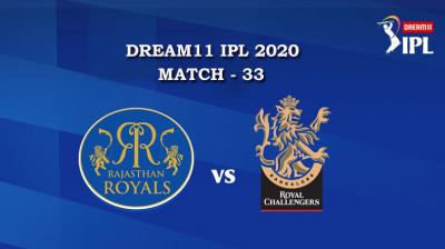 RR VS RCB  Match 33, DREAM11 IPL 2020, T-20 Match