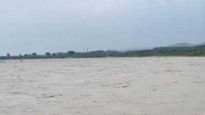 Flood Alert in Punjab: Sutlej River Swells, Live Images Show Sri Anandpur Sahib Under Threat