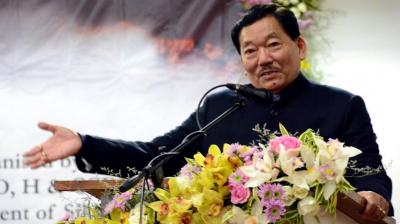 Sikkim Chief Minister Pawan Chamling