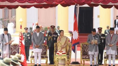 Ram Chandra Poudel Takes Oath as Nepal President Ram Chandra Poudel Takes Oath as Nepal President