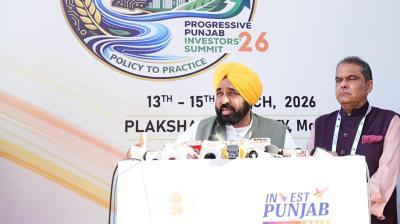 We expected Amit Shah to speak about MSP, loan waiver or special package for Punjab, but he left after merely abusing Punjabis: CM Bhagwant Singh Mann File Photo.