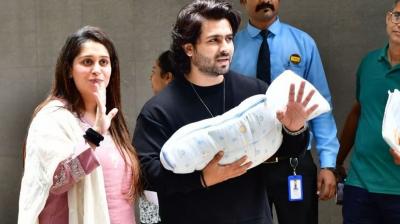 Dipika Kakar, Shoaib Ibrahim with their Son 