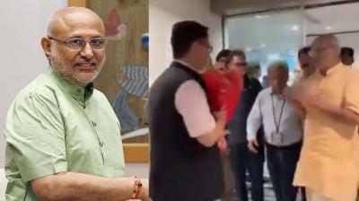 Maharashtra Governor & NDA Candidate For Vice President Arrives In Delhi, Received By Kiren Rijiju