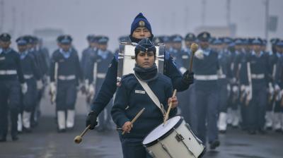 Rehearsal for 2026 Republic Day parade underway at Kartavya Path amid dense smog  (PTI Photo, taken on 27 Dec)