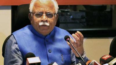 Chief Minister Manohar Lal Khattar