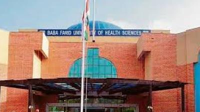The institutions involved are Civil Hospital (Badal, Muktsar), Civil Hospital (Sri Khadur Sahib, Tarn Taran), Community Health Centre (Jalalabad), and the Tertiary Cancer Care Centre (Fazilka). File Photo.