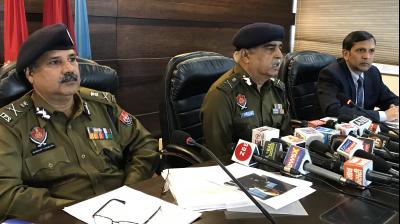 DGP Suresh Arora at a media conference 