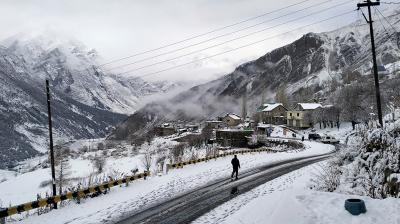 Lahaul-Spiti Fresh Snowfall pics