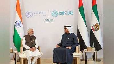 PM Modi Meets UAE President Sheikh Mohamed Bin Zayed Al Nahyan