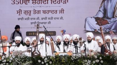 350th 'Shaheedi Divas' of Sri Guru Tegh Bahadur Ji: Kirtan Samagam organised at Chhauni Buddha Dal