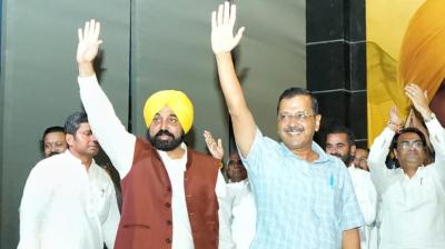 CM Bhagwant Mann & Arvind Kejriwal 