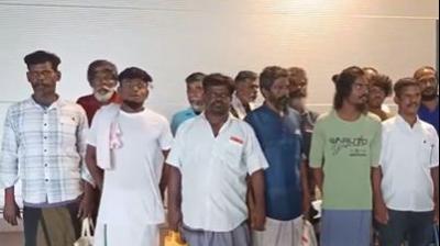 15 Fishermen Released From Sri Lankan Prison Reach Chennai Airport