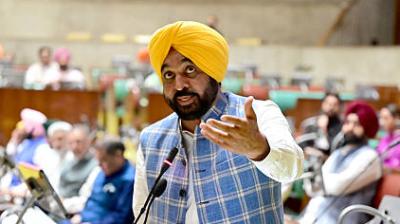 Chief Minister Bhagwant Mann reiterated that Punjab has no surplus water to share, noting that the state already provides 60 per cent of its water to non-riparian states. File Photo.