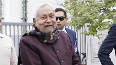 Bihar CM Nitish Kumar unveils statue of late BJP Leader Sushil Kumar Modi on his Birth Anniversary