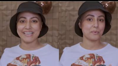 Hina Khan Shaves Her Head Amid Cancer Treatment; Fans Praise Her Bravery Hina Khan Shaves Her Head Amid Cancer Treatment; Fans Praise Her Bravery