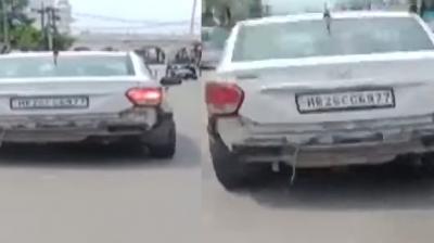 Patiala Road Rage Accident News: Speeding car smashes several vehicles on road, video goes viral Patiala Road Rage Accident News: Speeding car smashes several vehicles on road, video goes viral