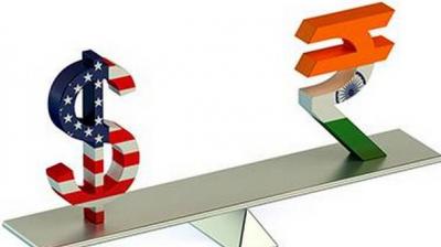 Rupee showed some strength 