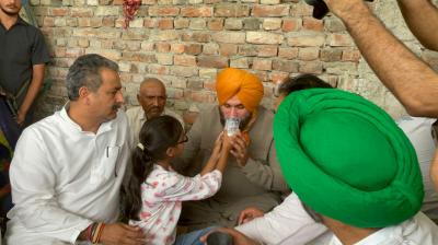 Navjot Singh Sidhu broke his fast today