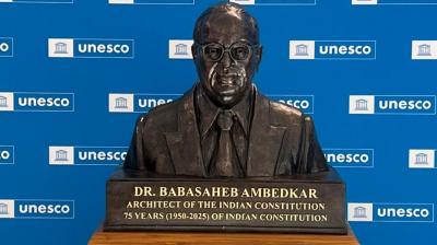 Dr. Babasaheb Ambedkar's bust unveiled at UNESCO Headquarters in Paris; PM Modi calls it \