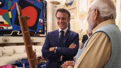 PM Modi and French President Macron 