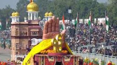 The tableau also featured a replica of the Gurudwara itself as a witness to his sacrifice for human dignity. File Photo.