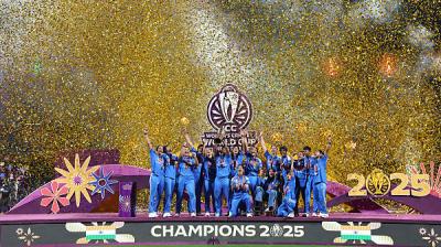 The Indian Women's Cricket Team made its place in the ICC Women's World Cup Final 2025 after beating the opponent team, Australia. File Photo