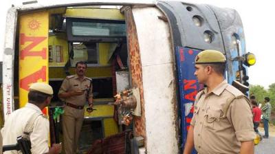 At least 17 killed, 20 injured after bus overturns