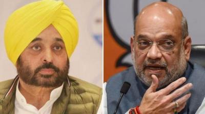 CM Bhagwant Mann and Amit Shah