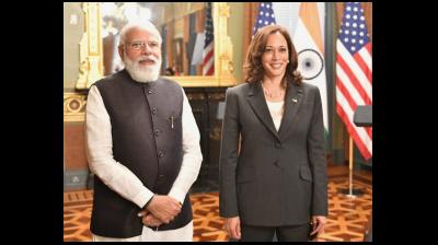 PM MODI&#039;S MEETING WITH THE VICE PRESIDENT OF UNITED STATES KAMALA HARRIS